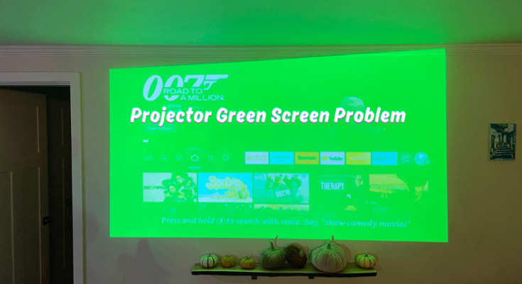 why is my projector green?